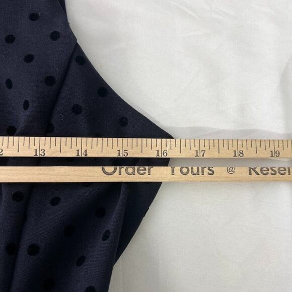 J Crew Navy Blue Polka Dot Sleeveless Dress Women’s S Classic Preppy - Picture 7 of 8